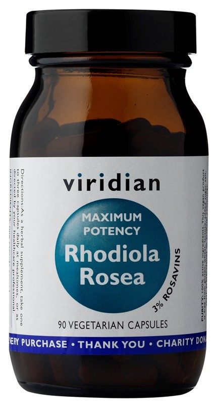 Viridian Rhodiola Rosea Maximum potency 90 kapslí