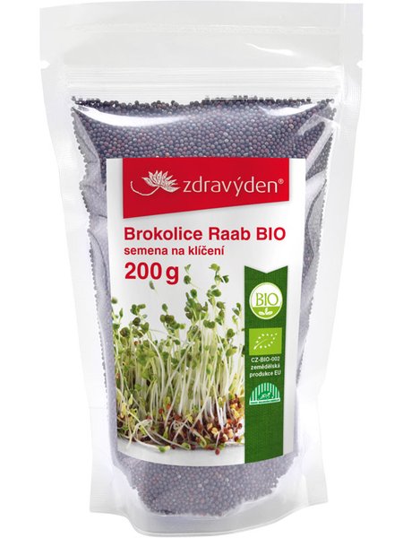 ZdravýDen® BIO Brokolice Raab - semena na klíčení 200 g
