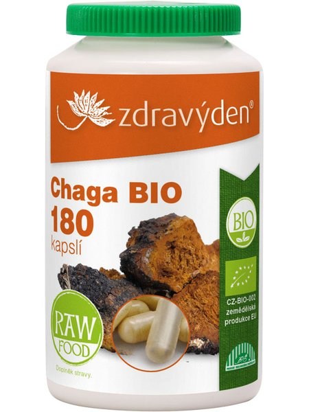 ZdravýDen® BIO Chaga Raw 180 kapslí