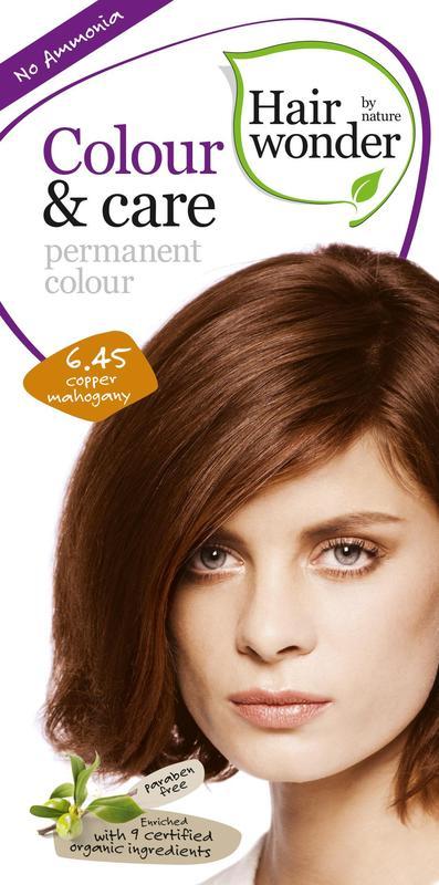 Hairwonder Přírodní dlouhotrvající barva 100 ml Odstín: 6.45 Měděný mahagon