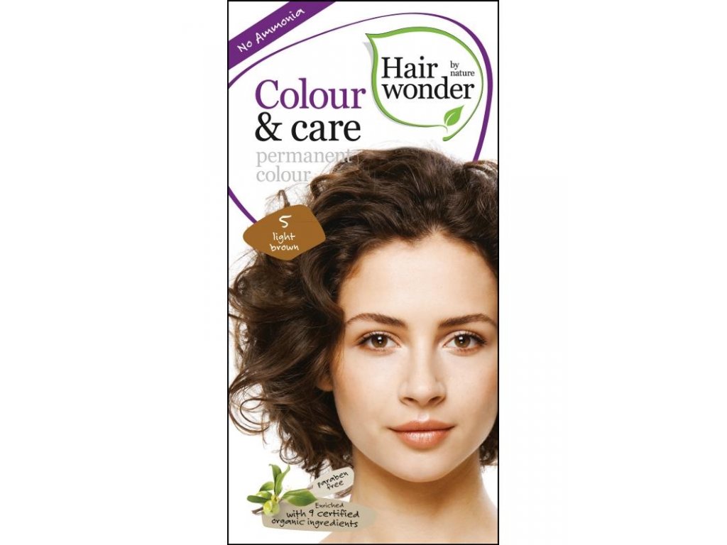 Hairwonder Přírodní dlouhotrvající barva 100 ml Odstín: 5 Světle hnědá