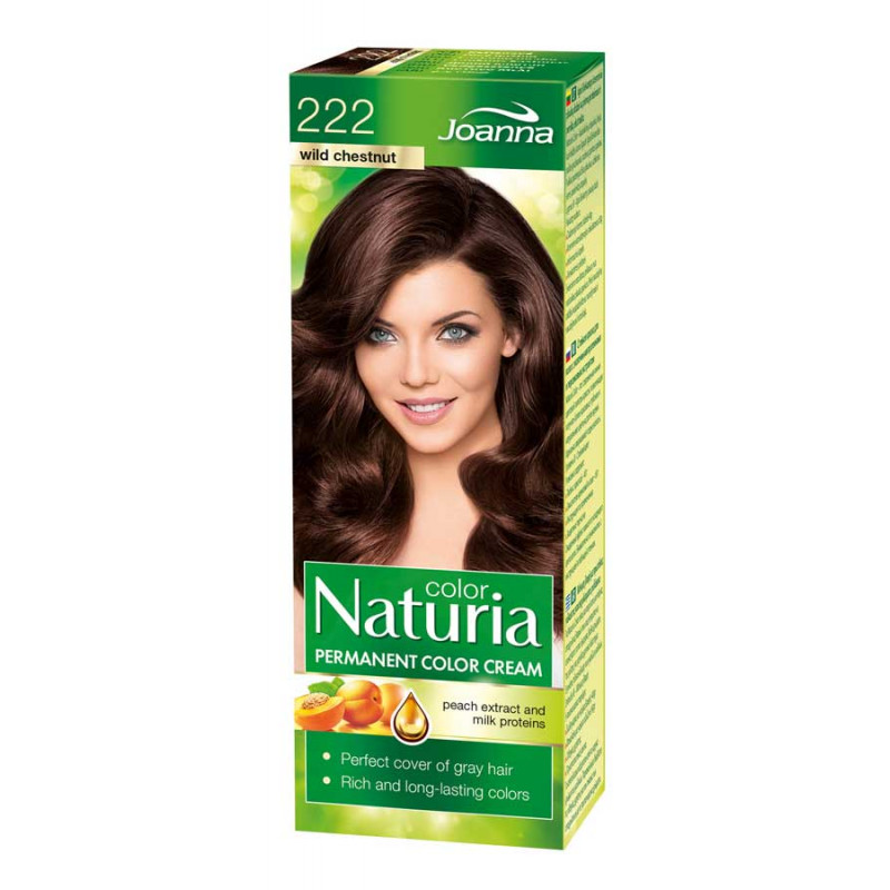 Joanna Naturia Color Permanentní barva na vlasy 100 g Odstín: 222 Kaštan