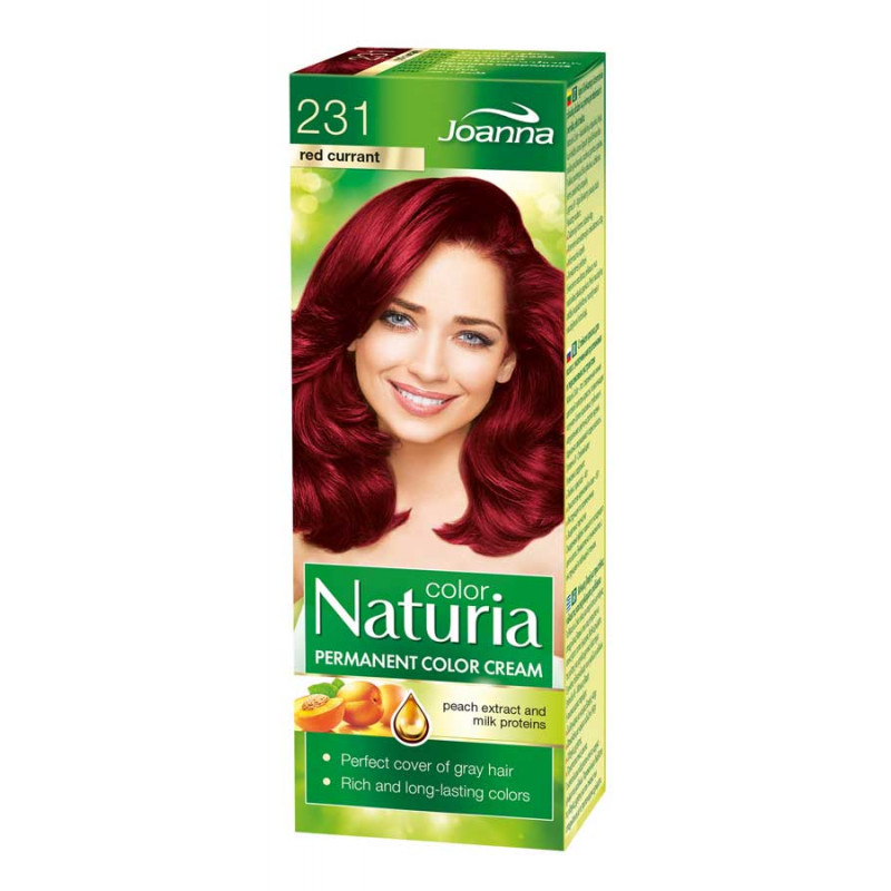 Joanna Naturia Color Permanentní barva na vlasy 100 g Odstín: 231 Červený rybíz