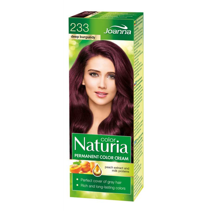 Joanna Naturia Color Permanentní barva na vlasy 100 g Odstín: 233 Bordo