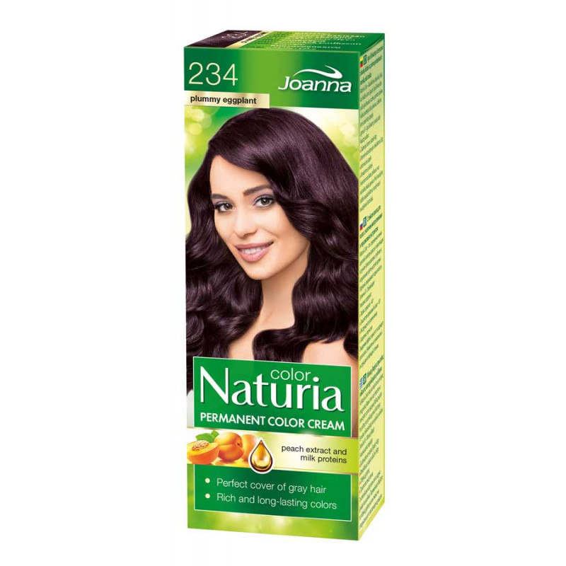 Joanna Naturia Color Permanentní barva na vlasy 100 g Odstín: 234 Baklažán