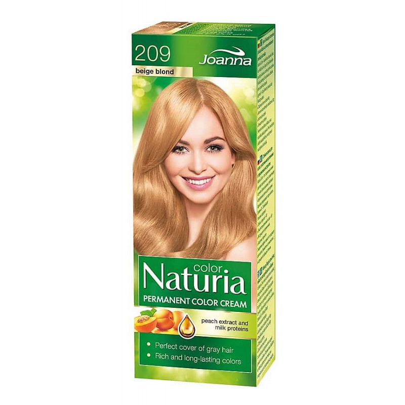 Joanna Naturia Color Permanentní barva na vlasy 100 g Odstín: 209 Béžová blond