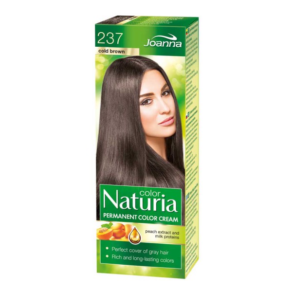 Joanna Naturia Color Permanentní barva na vlasy 100 g Odstín: 237 Studená hnědá
