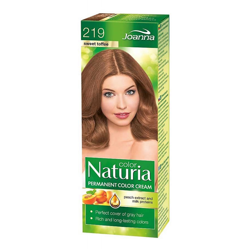 Joanna Naturia Color Permanentní barva na vlasy 100 g Odstín: 219 Sladká karamelka