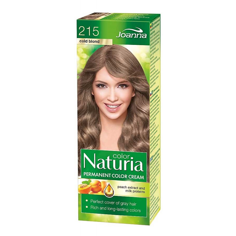 Joanna Naturia Color Permanentní barva na vlasy 100 g Odstín: 215 Studený blond