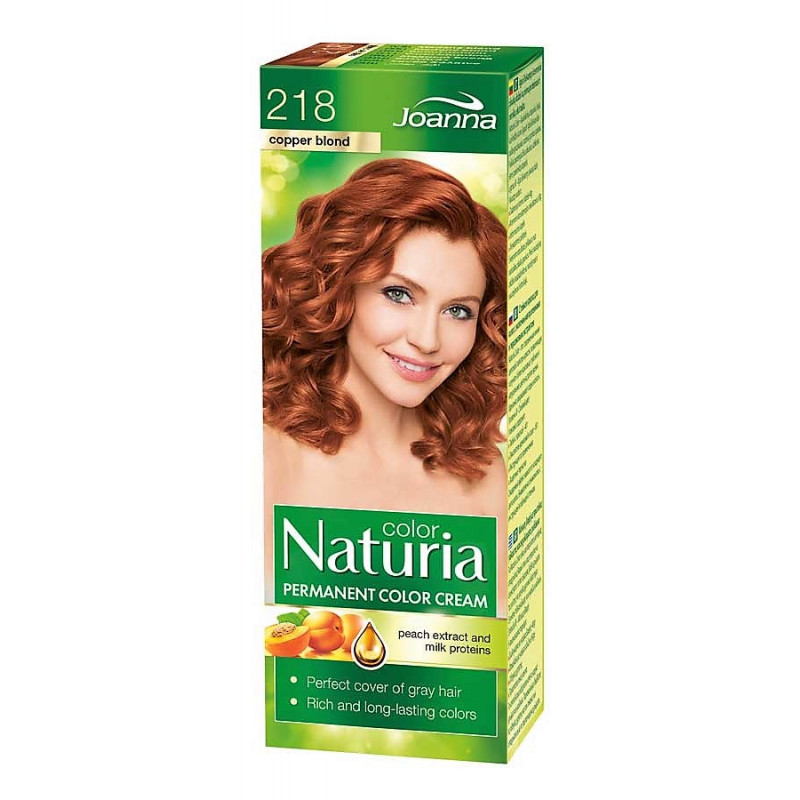 Joanna Naturia Color Permanentní barva na vlasy 100 g Odstín: 218 Měděná