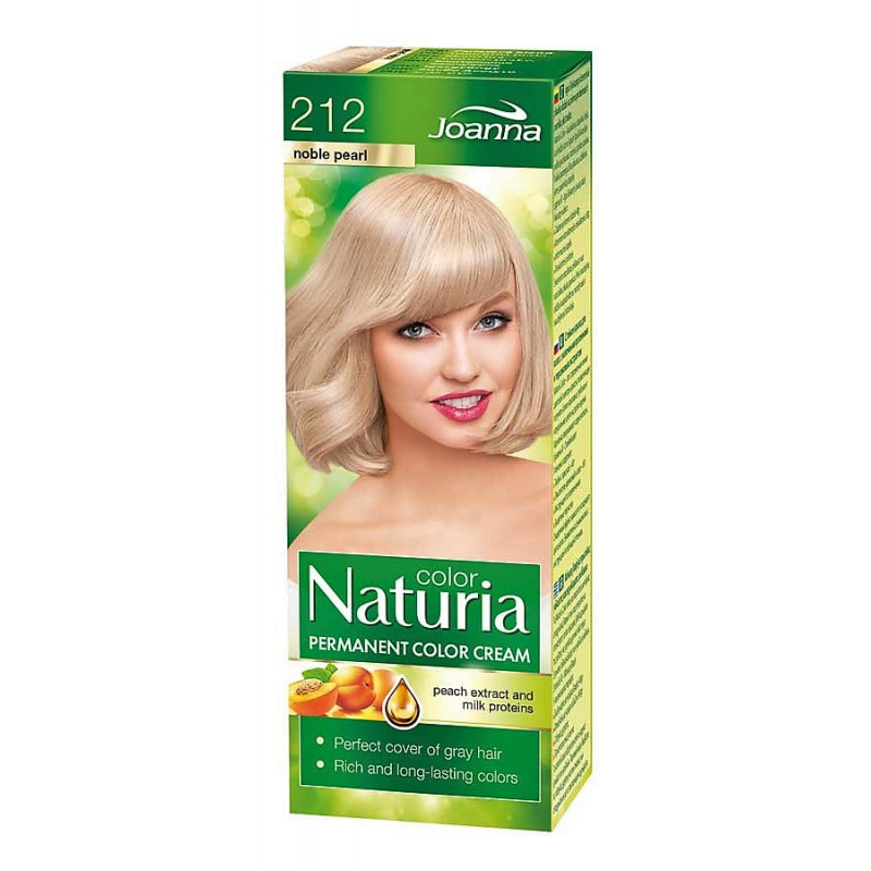 Joanna Naturia Color Permanentní barva na vlasy 100 g Odstín: 212 Perleťová blond