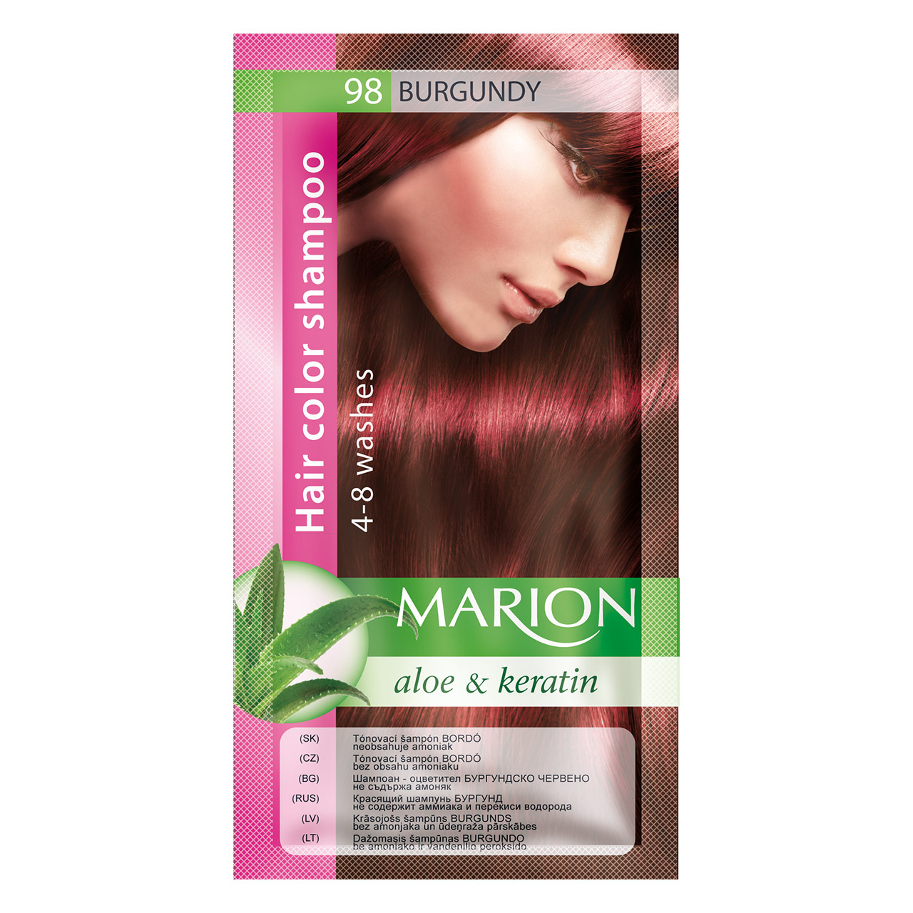 Marion Tónovací šampón 40 ml Odstín: 98 Bordó
