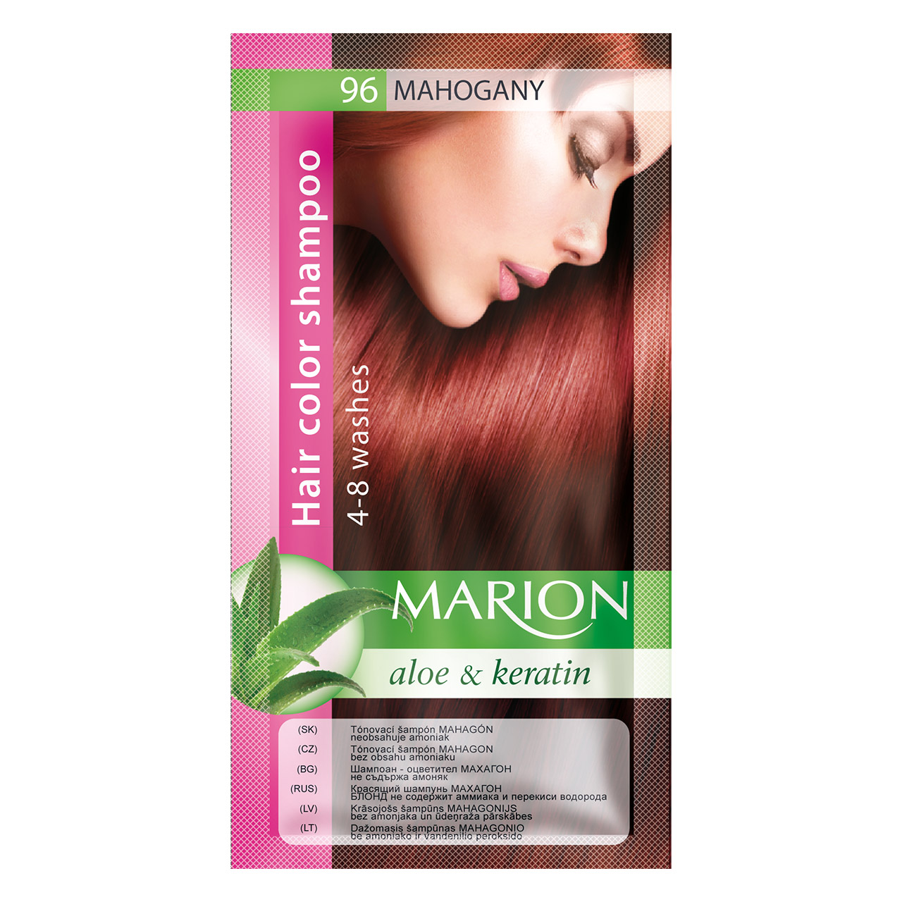 Marion Tónovací šampón 40 ml Odstín: 96 Mahagon