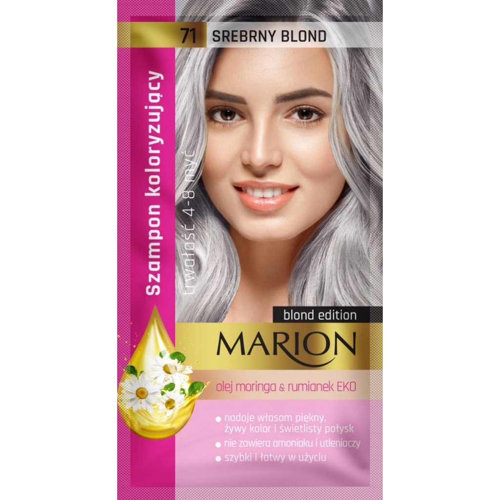 Marion Tónovací šampón 40 ml Odstín: 71 Stříbrný blond
