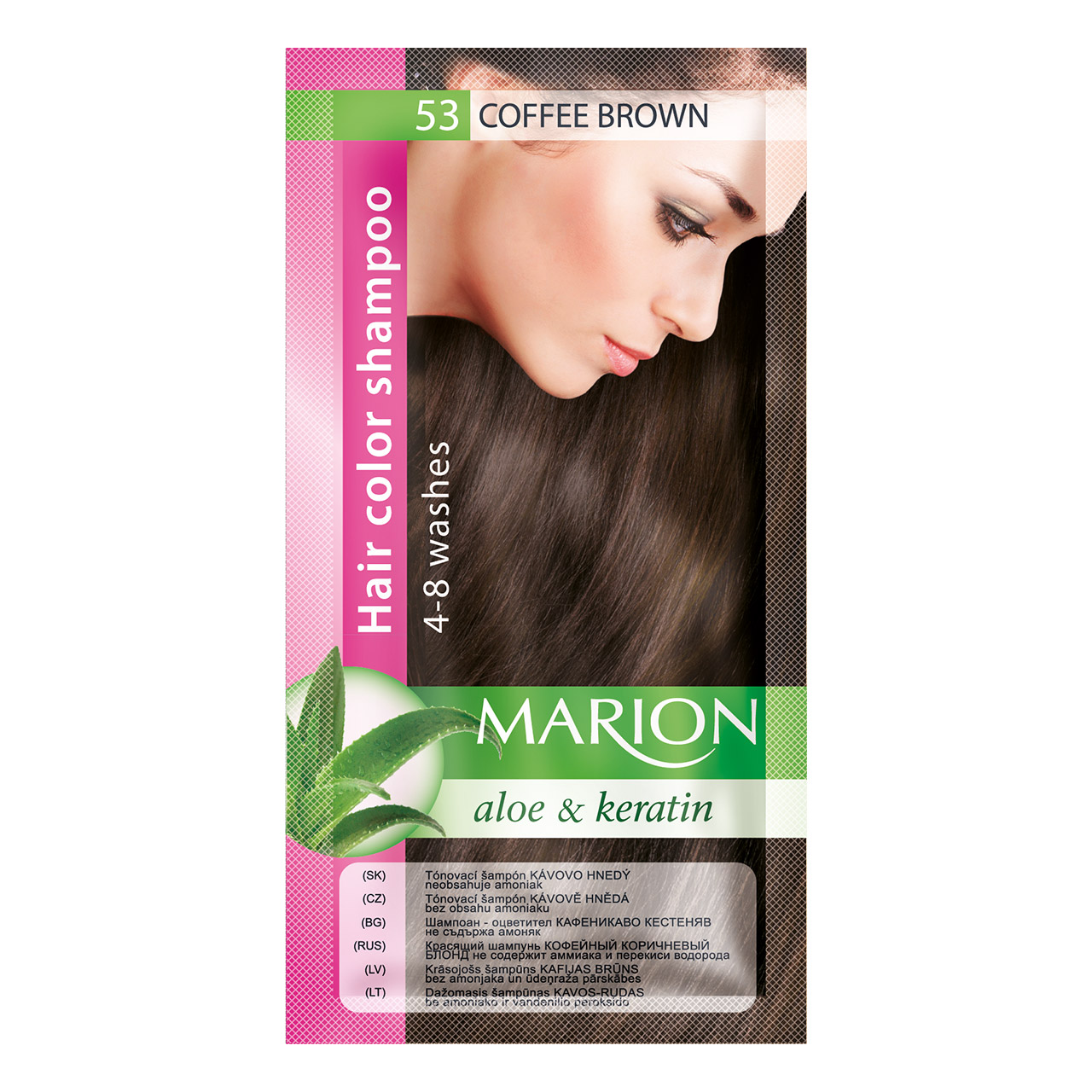 Marion Tónovací šampón 40 ml Odstín: 53 Hnědá káva
