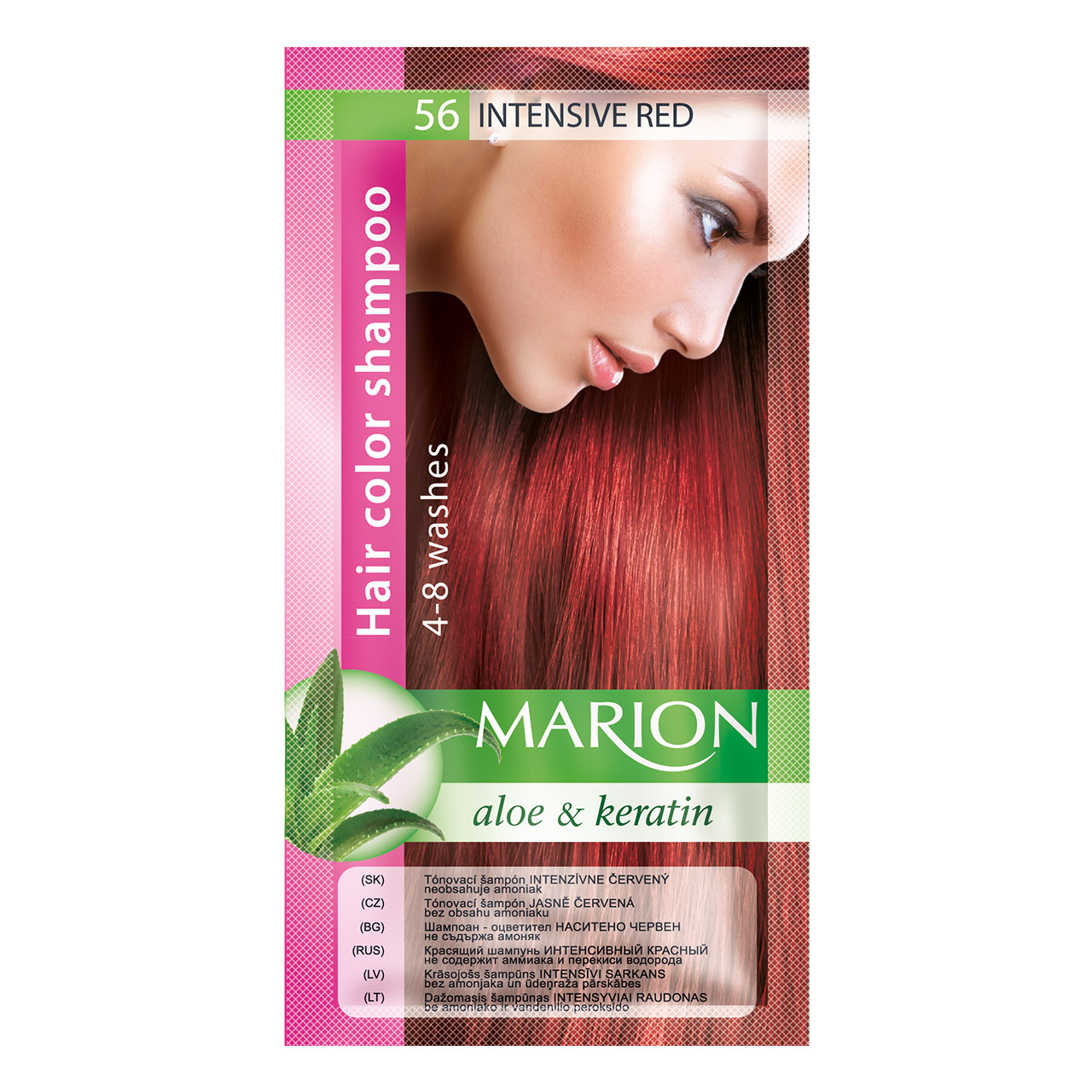 Marion Tónovací šampón 40 ml Odstín: 56 Intenzivní červená