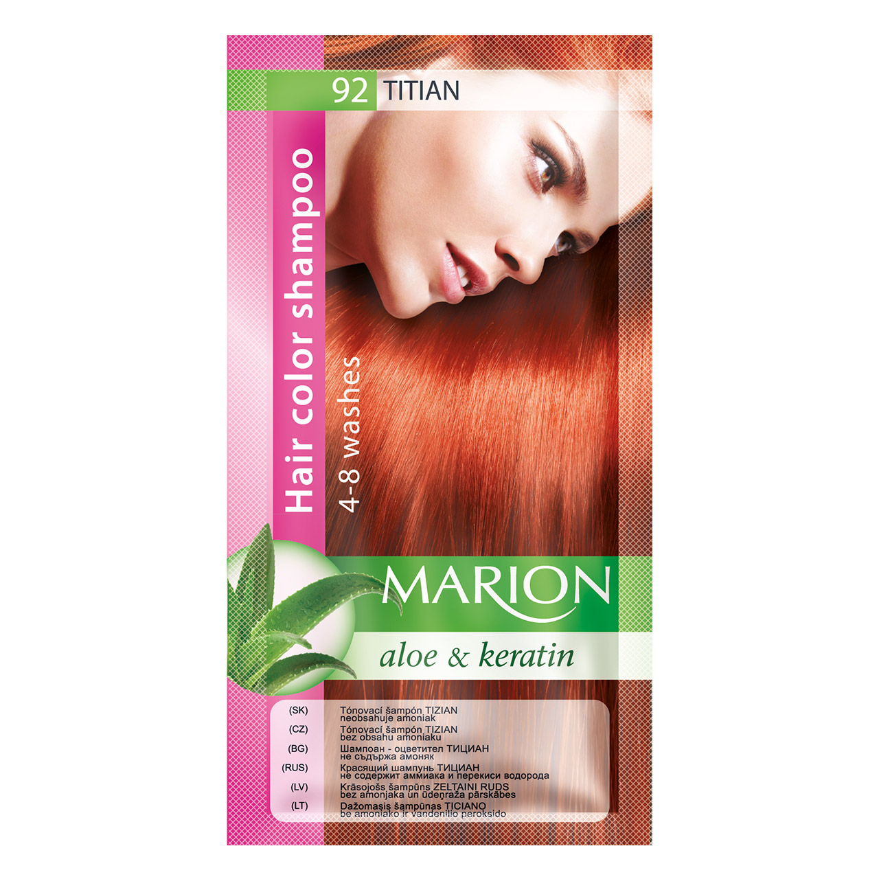 Marion Tónovací šampón 40 ml Odstín: 92 Tizian