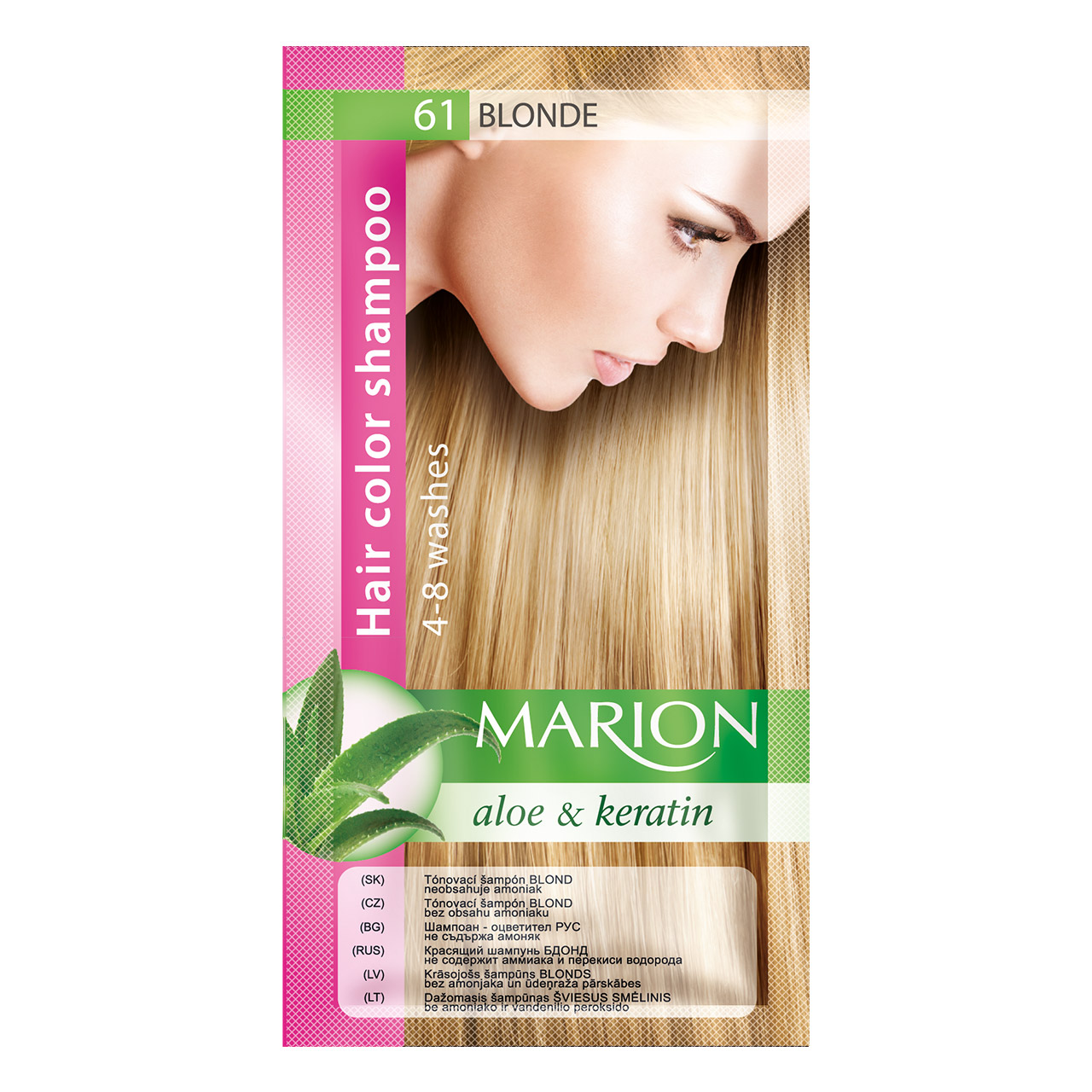 Marion Tónovací šampón 40 ml Odstín: 61 Blond