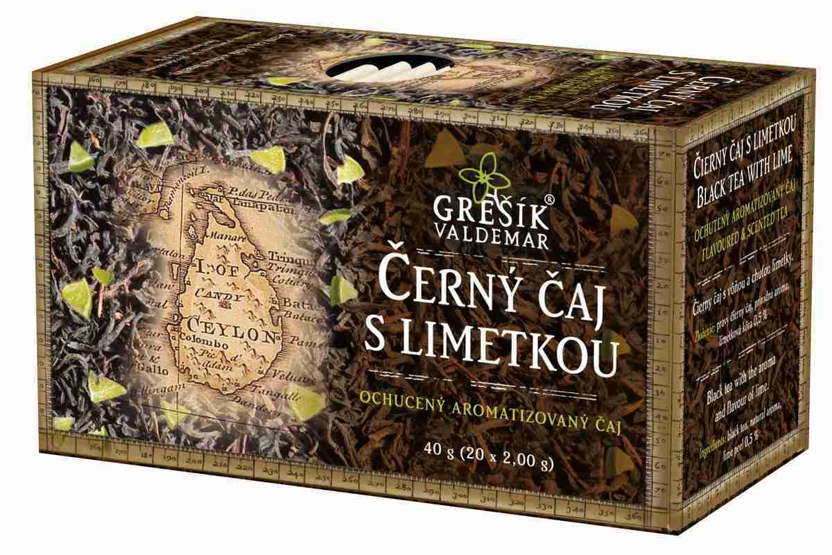 Grešík Černý čaj s limetkou n.s. 20 x 2,0 g