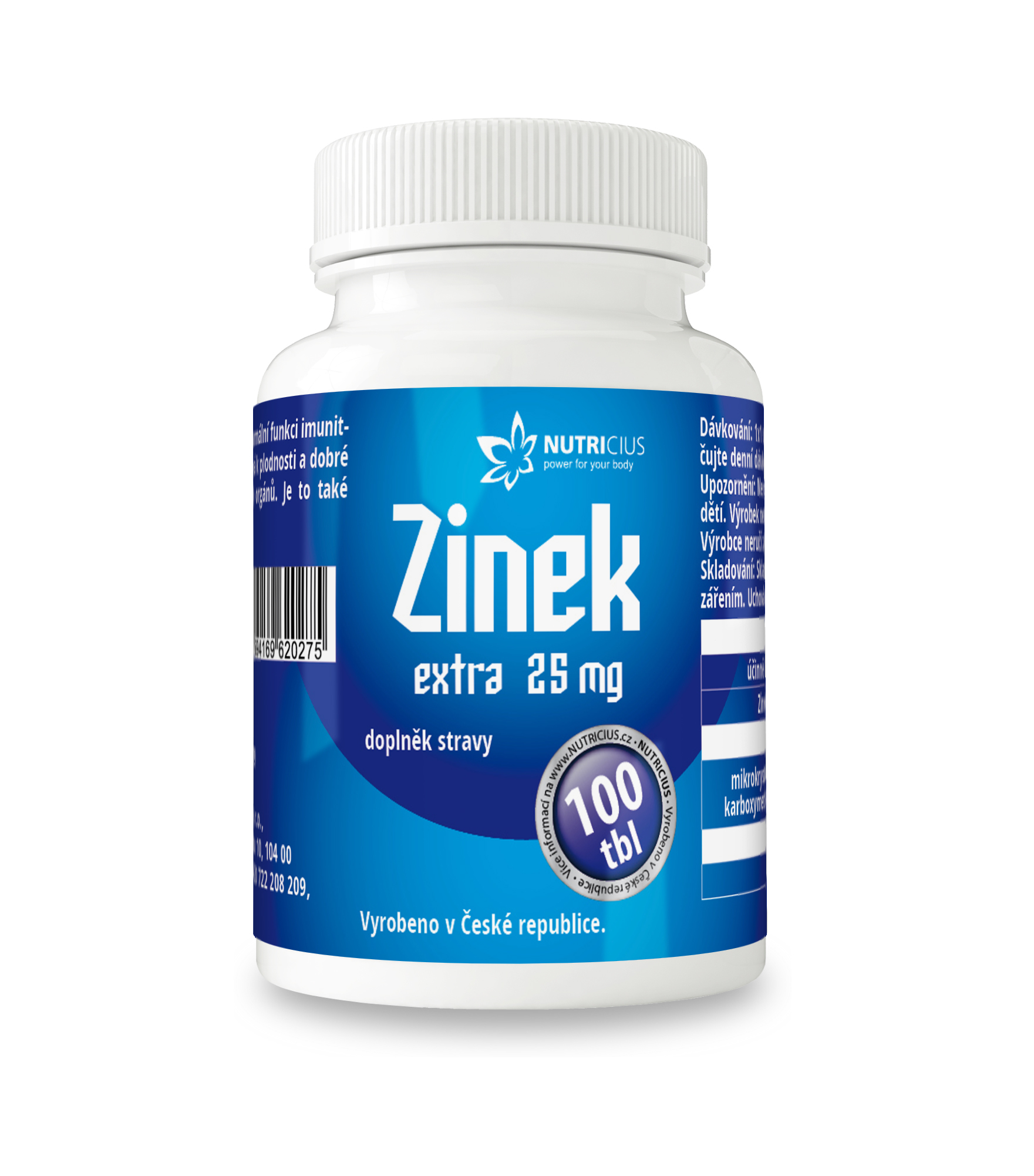 Nutricius Zinek EXTRA 25 mg 100 tbl.