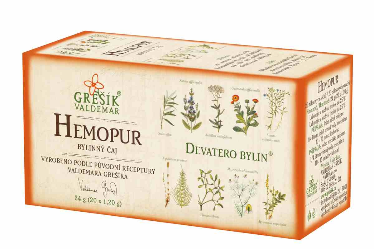 Grešík Hemopur čaj n.s. 20x1,2 g Devatero bylin