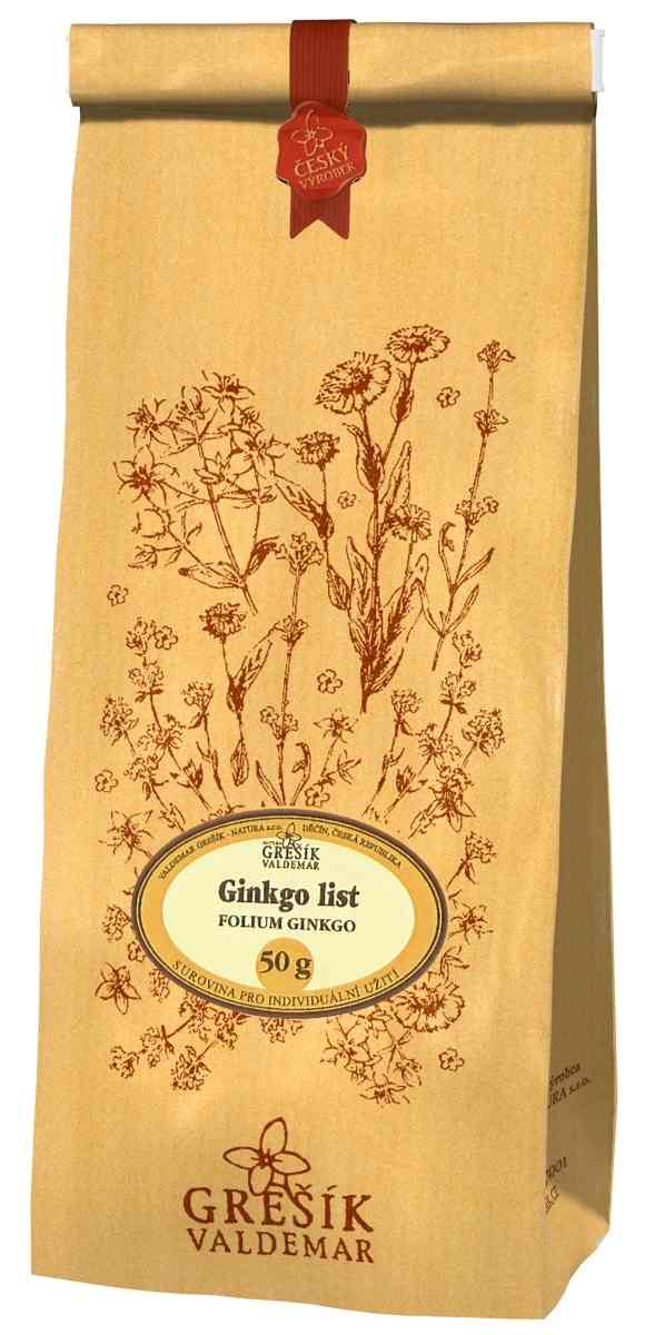 Grešík Ginkgo list čaj sypaný 50 g Devatero bylin