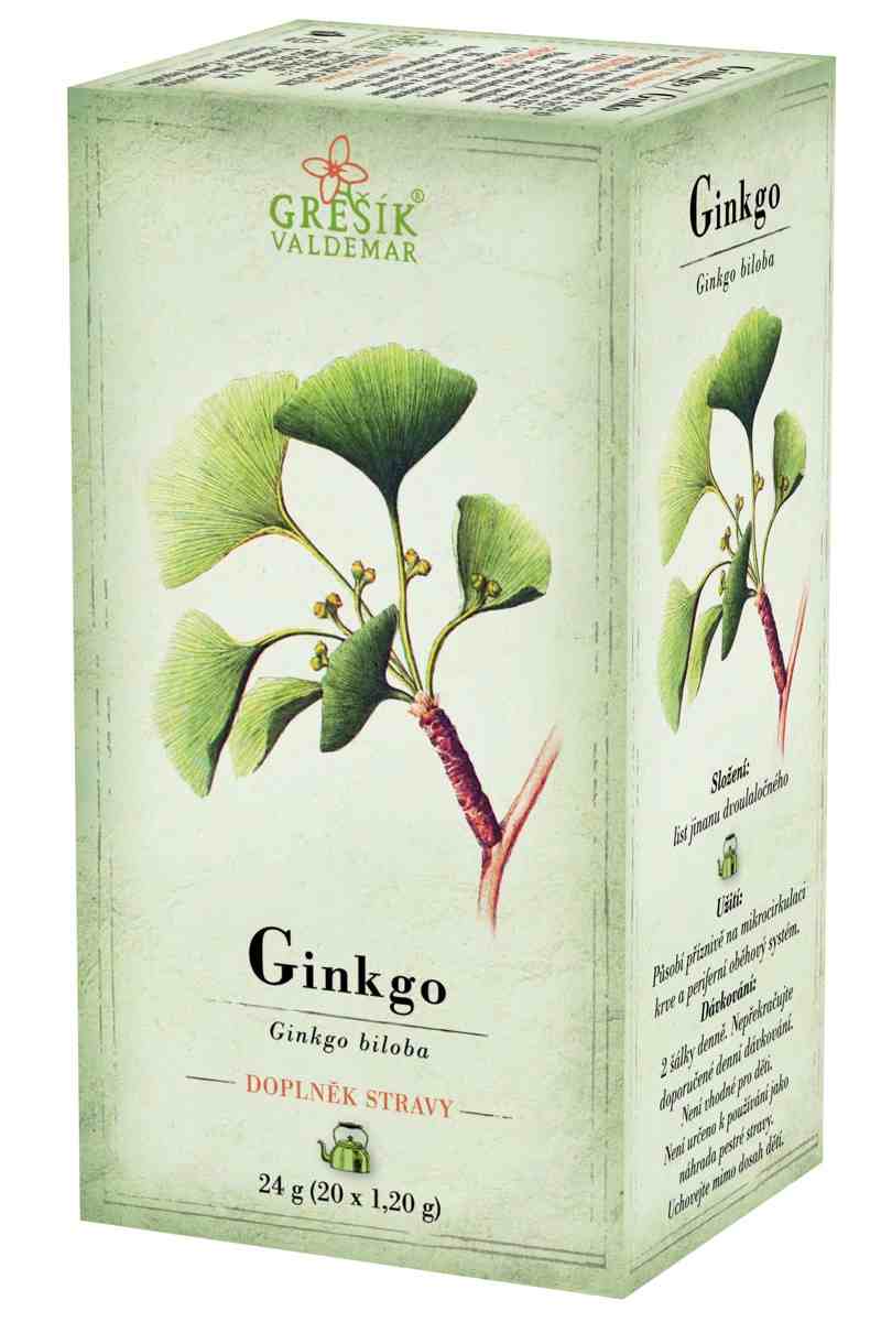 Grešík Ginkgo čaj n.s. 20 x 1,2 g Devatero bylin