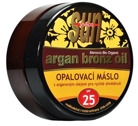 Vivaco Sun Opalovací máslo s bio arganovým olejem SPF 25 200 ml