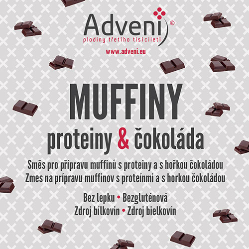 Adveni Muffiny proteiny & čokoláda 280 g DMT: 23.05.2024