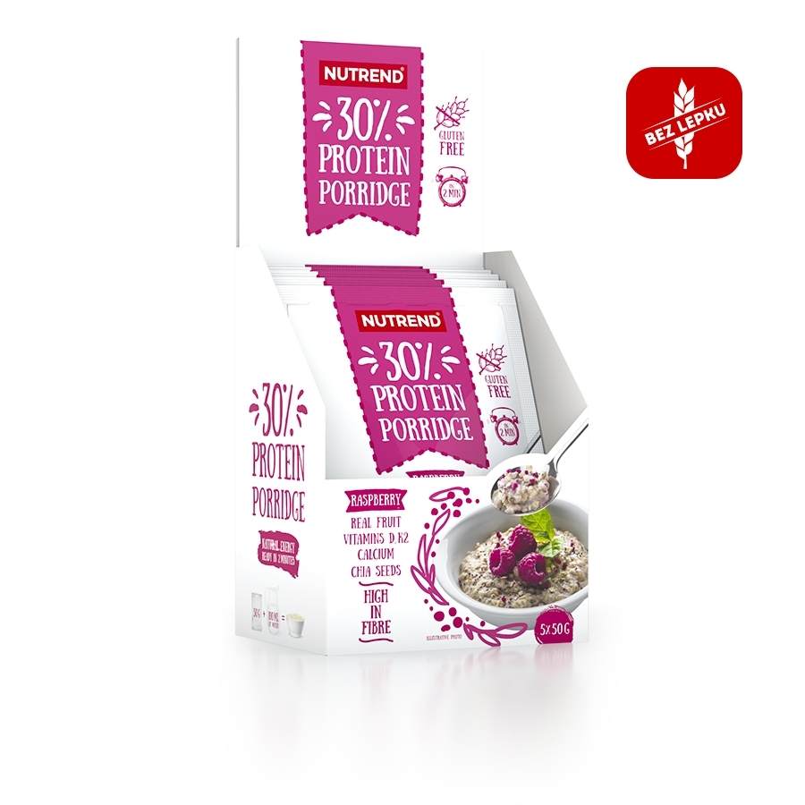 Nutrend Protein Porridge Malina Balení: 5x50 g