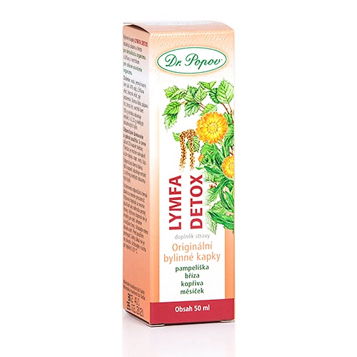 DR. POPOV Lymfa – detox bylinné kapky 50 ml
