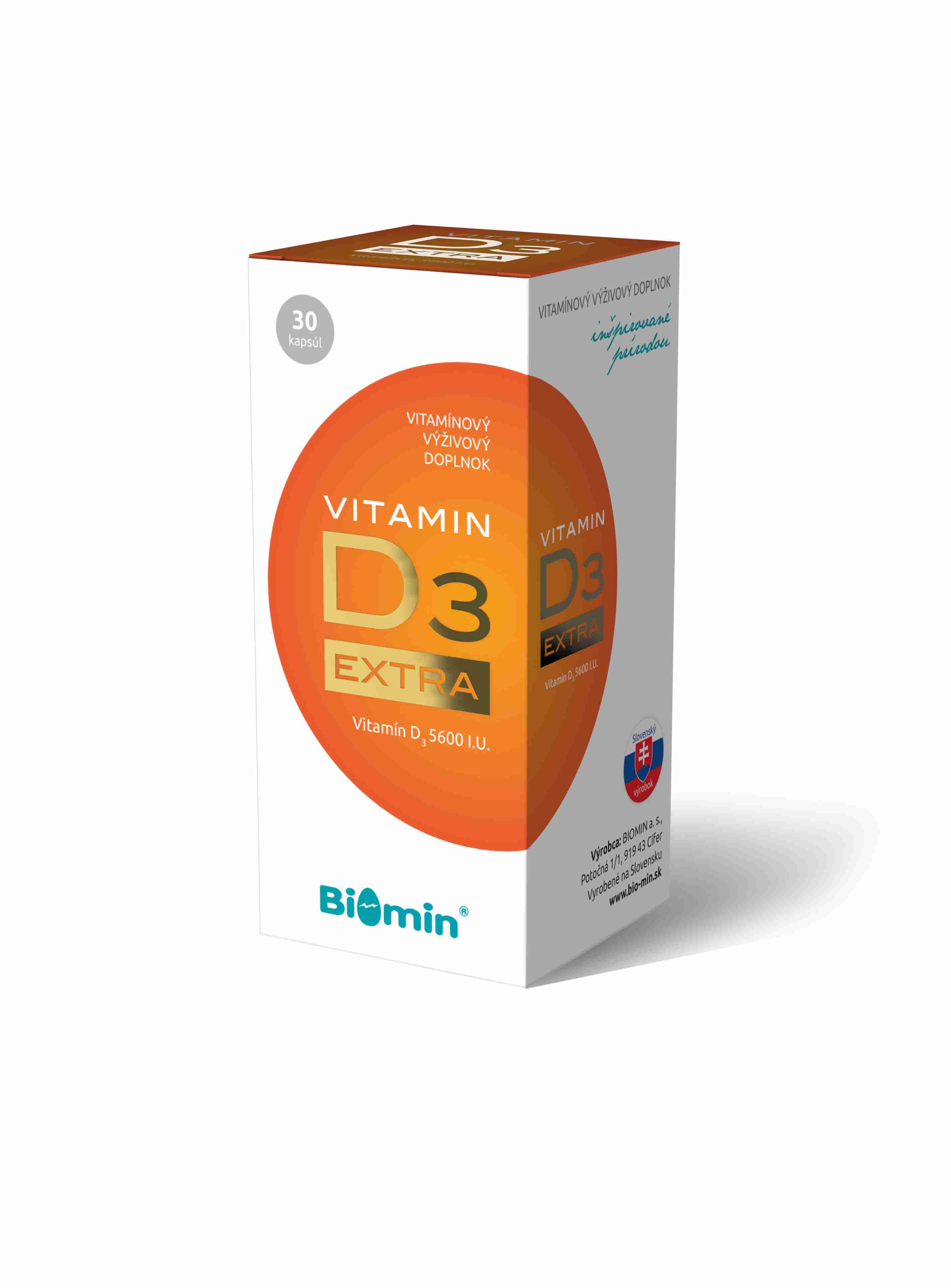 Biomin Vitamin D3 Extra 30 kapslí
