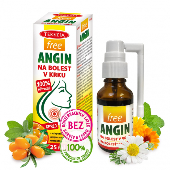 Terezia FreeAngin sprej na bolest v krku 25 ml