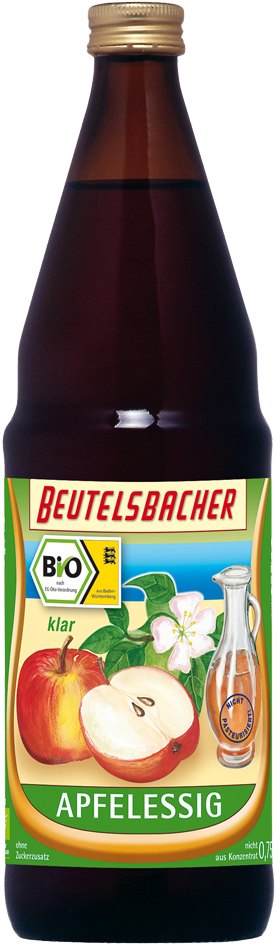 Beutelsbacher BIO Jablečný ocet nepasterizovaný čirý 750 ml