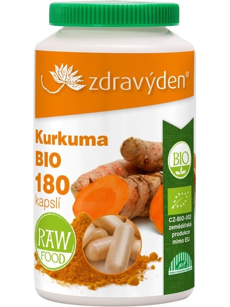 ZdravýDen® BIO Kurkuma RAW 180 kapslí