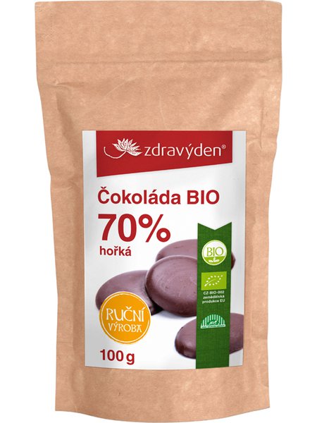ZdravýDen® BIO Čokoláda hořká 70% 100 g
