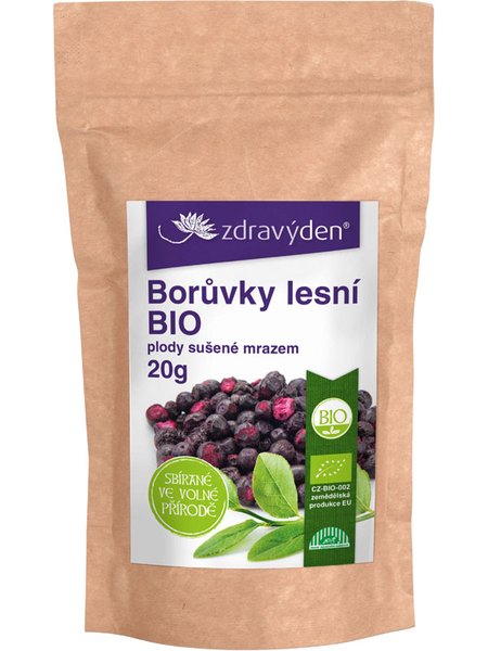 ZdravýDen® BIO Borůvky lesní sušené mrazem 20 g