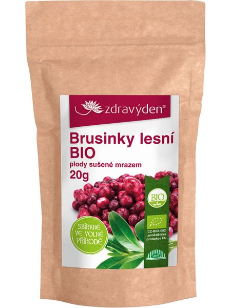 ZdravýDen® BIO Brusinky sušené mrazem 20 g