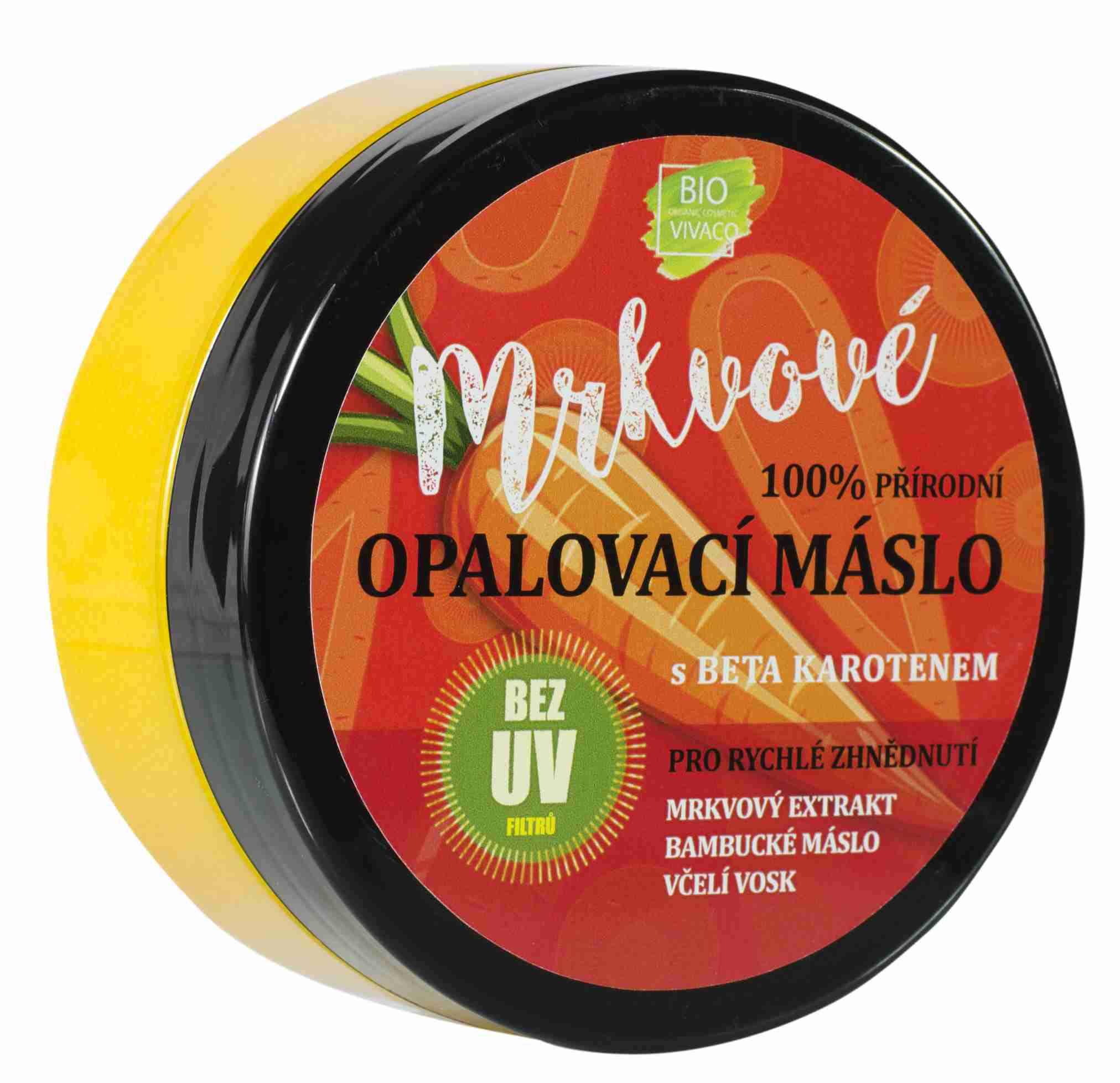 Vivaco 100% přírodní mrkvové opalovací máslo SPF 0 150 ml