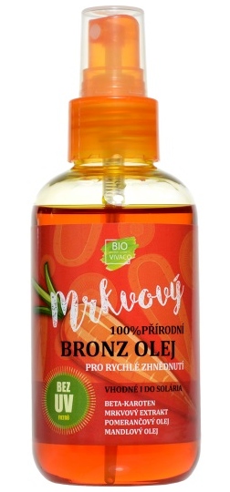 Vivaco 100% přírodní mrkvový opalovací olej SPF 0 150 ml