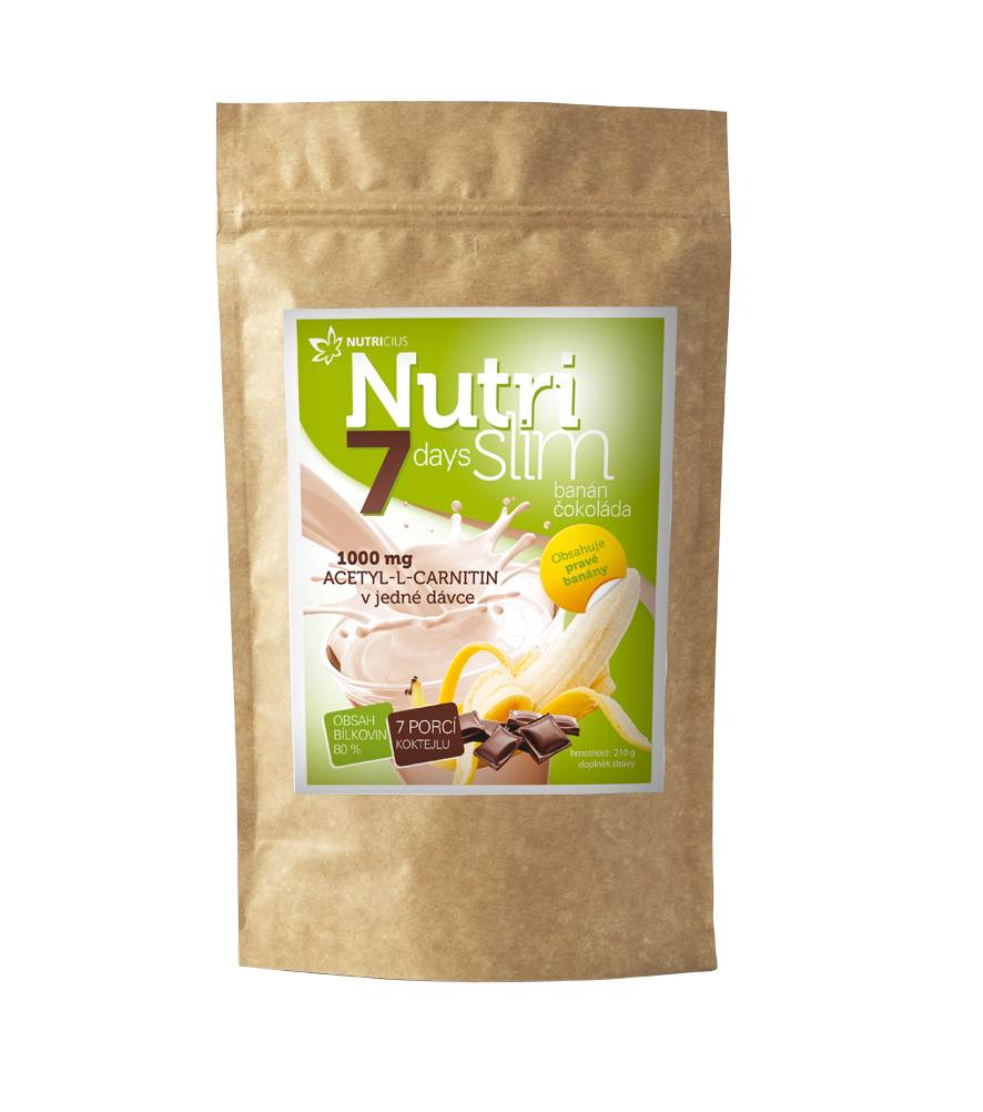 Nutricius NutriSlim 7 days banán s čokoládou 210 g