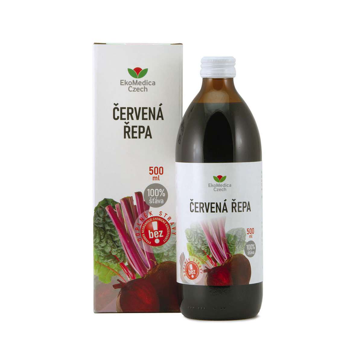 EkoMedica Červená řepa 100% šťáva 500 ml