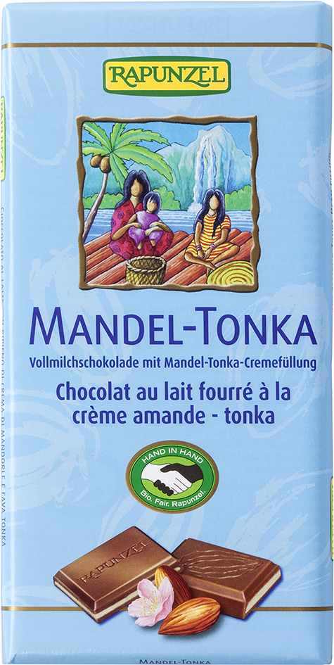 Rapunzel BIO Mléčná čokoláda mandle Tonka 100 g