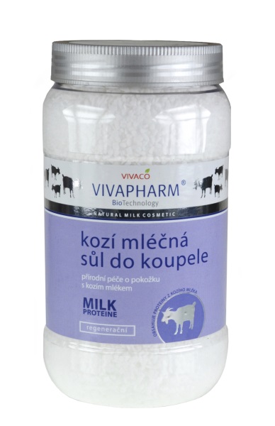 Vivaco VivaPharm Sůl do koupele s kozím mlékem 1200 g