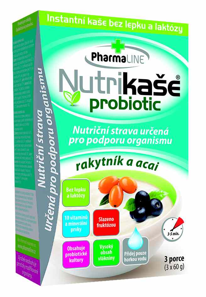 Mogador Nutrikaše probiotic rakytník a acai 180g (3x60g)