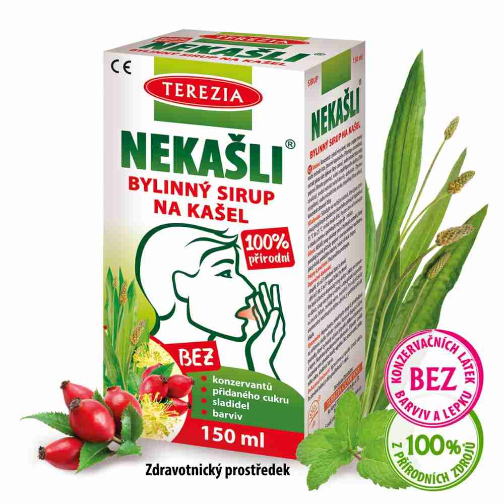 Terezia NEKAŠLI 100% přírodní bylinný sirup na kašel 150 ml