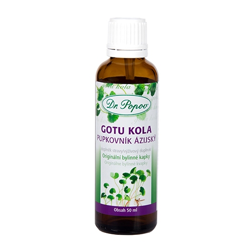 DR. POPOV Gotu kola (Brahmi) bylinné kapky 50 ml