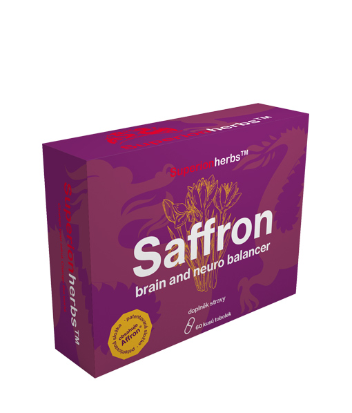 Superionherbs Saffron – Brain and Neuro balancer 60 tob.