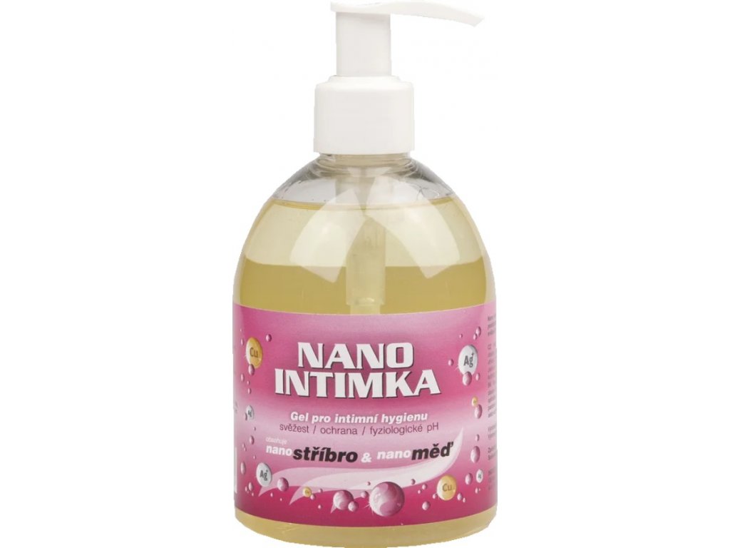 Naturprodukt Nanointimka s nano stříbrem a nano mědí - gel pro intimní hygienu 300 ml