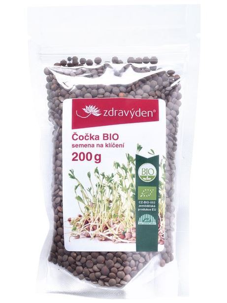 ZdravýDen® BIO Čočka - semena na klíčení 200 g
